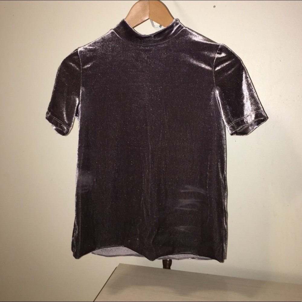 Zara velvet shirt